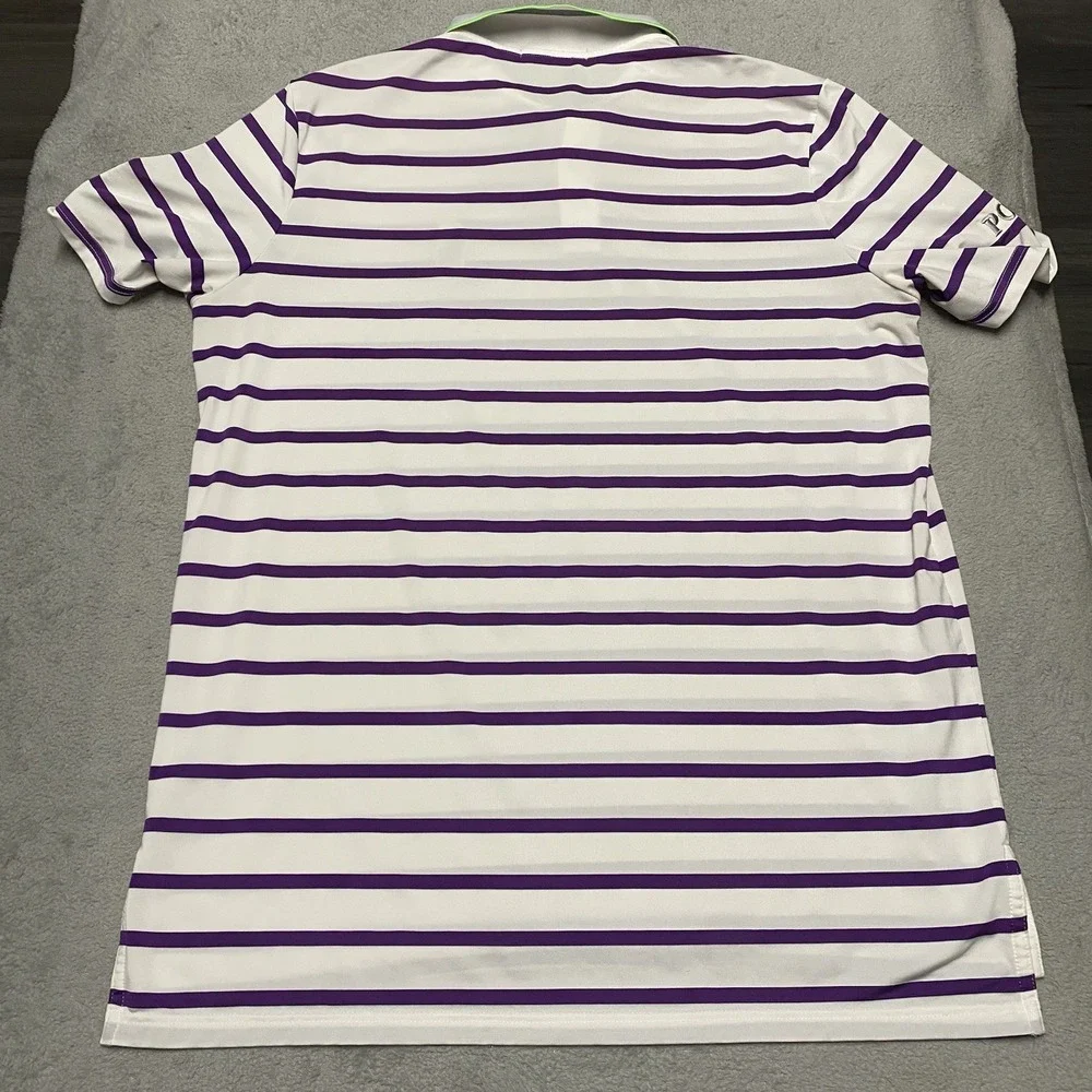 RLX Ralph Lauren Golf Polo Mens Large Striped TPC Sawgrass The Players Pony